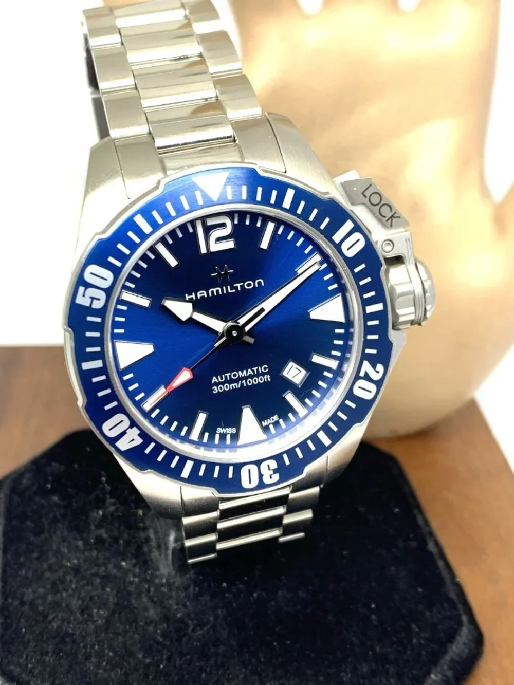 Hamilton Men's Watch H77705145 Frogman Swiss Automatic Blue Dial Steel 42mm
